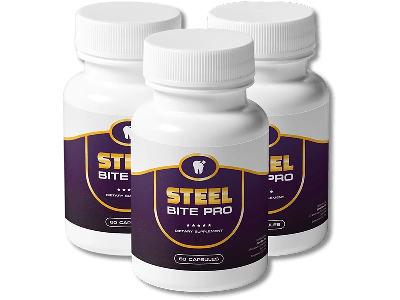 Steel Bite Pro Supplement Bottle